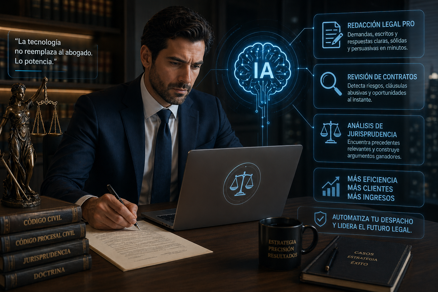 Abogado profesional con IA
